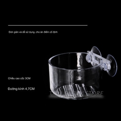 Cốc Trồng cây Thủy Sinh mini - Cốc Đựng trùng chỉ cho cá ăn