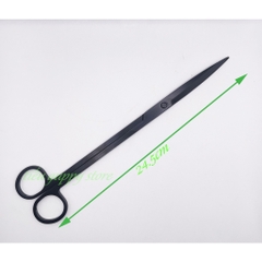 Bộ Dụng Cụ Nhíp Kéo Thủy Sinh Hợp Kim Màu Đen - Nhíp Cong - Kéo Cong - Cây San Nền