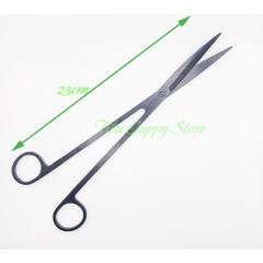 Bộ Dụng Cụ Nhíp Kéo Thủy Sinh Hợp Kim Màu Đen - Nhíp Cong - Kéo Cong - Cây San Nền