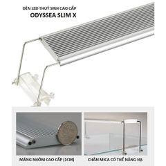 Đèn Led Cao Cấp ODYSSEA SLIM X - Ánh Sáng 10000k Có Tăng Giảm Ánh Sáng Cho Hồ Thủy Sinh, Hồ Cá Cảnh