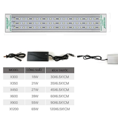 Đèn Led Cao Cấp ODYSSEA SLIM X - Ánh Sáng 10000k Có Tăng Giảm Ánh Sáng Cho Hồ Thủy Sinh, Hồ Cá Cảnh