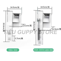 Lọc Thác Cao Cấp Sunsun XBA 200, XBA 300, XBA 500 có Tích Hợp Lọc Váng Chuyên Dụng Cho Bể Cá, Hồ Thủy Sinh