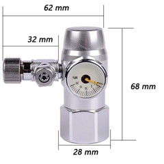 Van Cơ MUFAN - Van Tinh Chỉnh CO2 Mufan Có Đồng Hồ Báo Áp Suất