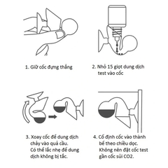 Bộ Sản Phẩm Kiểm Tra Nồng Độ CO2 - Dung Dịch Test CO2 Trong Nước
