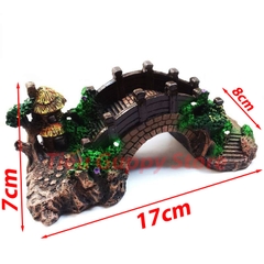 Mô Hình Tiểu Cảnh Cầu Đá Trang Trí Bể Cá Cảnh, Hồ Thủy Sinh, Bể Terarium, Bán Cạn, Bonsai