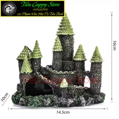 Mô Hình Tiểu Cảnh Lâu Đài Cổ Kính Mái Nhọn trang trí Hồ Cá Cảnh, Bể Thủy Sinh, Bonsai, Hồ Bán Cạn