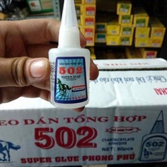 Keo Dán Sắt 502 Siêu dính chuyên dùng để dán Đá, Lũa, Cát Nền Thủy Sinh