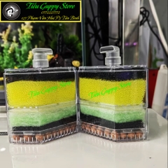 Lọc Góc Hồ Cá Jeneca AF3 - Kiểu Dáng Đẹp, Có sẵn vật liệu lọc và nhiều lớp bông lọc