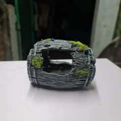 Mô Hình Thùng Gỗ Bể - Trang trí Hồ Cá, Tạo tiểu cảnh, Hang ẩn nấp, trú ẩn cho cá cảnh