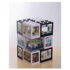 Hồ Cá Lego - Hộp Nhựa Lắp Ráp Có Thể Trang Trí Bàn Học, Bàn Làm Việc
