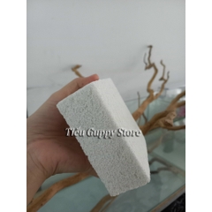 Sứ Vuông - Sứ Gạch Trắng - Sứ Tàu Hủ - Kích Thước 4.3x10.5x10.5cm - Vật liệu lọc cho hồ