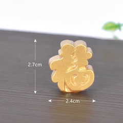 Mô Hình Thỏi Vàng, Tiểu Cảnh Đồng Vàng, Lư Vàng - Mô Hình Trang Trí Hồ Cá, Chậu Sen đá, Bonsai, Terrarium (ZC-323)