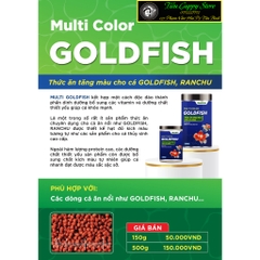 Cám Multibio Multi Color GOLDFISH - Thức Ăn Tăng Màu cho Các Dòng Cá Vàng: Goldfish, Ba Đuôi, Ranchu, Pingpong, OrRyukin