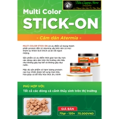 Cám Dán MULTIBIO Multi Color Stick On - Cám Dán Artemia giúp cá Tăng Màu và Tăng Trọng (Hộp 70gr - 120v)