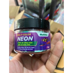 Cám Multibio Multi Color Neon - Thức Ăn Tăng Màu cho các loại cá cảnh nhỏ: Neon, Bảy Màu, Mún, Hồng kim...
