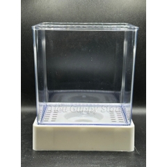 Keo Betta Trong Suốt 15x12x15cm - Keo Show Nhựa Chất Liệu Cao Cấp Tích Hợp nuôi cá Betta, Guppy, Cá Cảnh nhỏ, Tiểu Cảnh