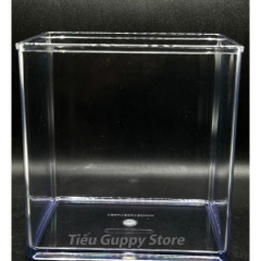 Keo Betta Trong Suốt 15x12x15cm - Keo Show Nhựa Chất Liệu Cao Cấp Tích Hợp nuôi cá Betta, Guppy, Cá Cảnh nhỏ, Tiểu Cảnh