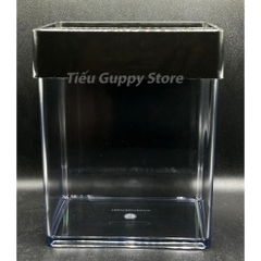 Keo Betta Trong Suốt 15x12x15cm - Keo Show Nhựa Chất Liệu Cao Cấp Tích Hợp nuôi cá Betta, Guppy, Cá Cảnh nhỏ, Tiểu Cảnh