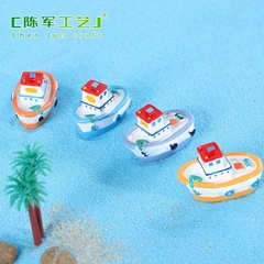 Mô Hình Tàu, Du Thuyền Bên Bờ Biển Trang Trí Tiểu Cảnh, Terrarium (ZC-593)