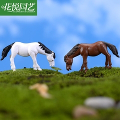 Mô Hình Ngựa Ăn Cỏ Trên Đồng Trang Trí Tiểu Cảnh, Terrarium, Bể cá Thủy Sinh (ZC-569)