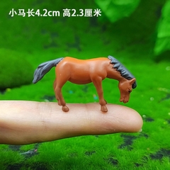 Mô Hình Ngựa Ăn Cỏ Trên Đồng Trang Trí Tiểu Cảnh, Terrarium, Bể cá Thủy Sinh (ZC-569)