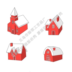 Phụ Kiện Tiểu Cảnh -Mô hình Nhà Tuyết Phủ (ZC-295) Noel, Giáng Sinh - Tiểu Cảnh Trang Trí Chậu Sen đá, Bonsai, Terrarium