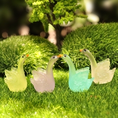 Phụ Kiện Tiểu Cảnh - Mô Hình Thiên Nga Dạ Quang (ZC-157) - Tiểu Cảnh Trang Trí Chậu Sen đá, Hồ Cá, Bonsai, Terrarium