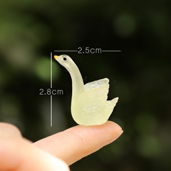 Phụ Kiện Tiểu Cảnh - Mô Hình Thiên Nga Dạ Quang (ZC-157) - Tiểu Cảnh Trang Trí Chậu Sen đá, Hồ Cá, Bonsai, Terrarium