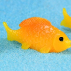 Phụ Kiện Tiểu Cảnh - Mô Hình Cá Koi, Hoa Sen, Lá Sen, Thuyền Tre (ZC-34) - Tiểu Cảnh Trang Trí