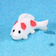 Phụ Kiện Tiểu Cảnh - Mô Hình Cá Koi, Hoa Sen, Lá Sen, Thuyền Tre (ZC-34) - Tiểu Cảnh Trang Trí