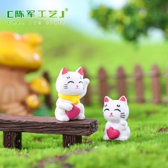 Phụ Kiện Tiểu Cảnh - Mô Hình Mèo Thần Tài Mini ( ZC - 431) - Tiểu Cảnh Trang Trí Chậu Sen đá, Hồ Cá, Bonsai, Terrarium