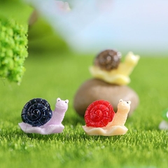 Phụ Kiện Tiểu Cảnh - Mô Hình Ốc Sên Ba Màu ( ZC - 183) - Tiểu Cảnh Trang Trí Chậu Sen đá, Hồ Cá, Bonsai, Terrarium