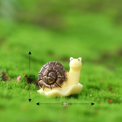 Phụ Kiện Tiểu Cảnh - Mô Hình Ốc Sên Ba Màu ( ZC - 183) - Tiểu Cảnh Trang Trí Chậu Sen đá, Hồ Cá, Bonsai, Terrarium