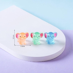 Phụ Kiện Tiểu Cảnh - Mô Hình Voi Nhỏ Dạ Quang (ZC-219) - Tiểu Cảnh Trang Trí Chậu Sen đá, Hồ Cá, Bonsai, Terrarium