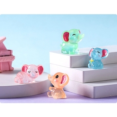 Phụ Kiện Tiểu Cảnh - Mô Hình Voi Nhỏ Dạ Quang (ZC-219) - Tiểu Cảnh Trang Trí Chậu Sen đá, Hồ Cá, Bonsai, Terrarium