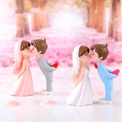 Phụ Kiện Tiểu Cảnh - Mô Hình Cặp Đôi Đám Cưới (PK-630) - Tiểu Cảnh Trang Trí Chậu Sen đá, Hồ Cá, Bonsai, Terrarium