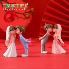 Phụ Kiện Tiểu Cảnh - Mô Hình Cặp Đôi Đám Cưới (PK-630) - Tiểu Cảnh Trang Trí Chậu Sen đá, Hồ Cá, Bonsai, Terrarium