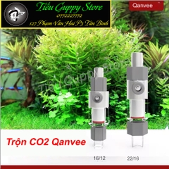 Trộn CO2 Qanvee M1 M2 P12/16mm - Bộ trộn bằng sứ nhỏ gọn, thích hợp cho hồ thủy sinh