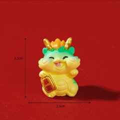 Phụ Kiện Tiểu Cảnh - Mô Hình Rồng Vàng Năm Mới (ZC-946) - Tiểu Cảnh Trang Trí Chậu Sen đá, Hồ Cá, Bonsai, Terrarium