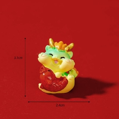 Phụ Kiện Tiểu Cảnh - Mô Hình Rồng Vàng Năm Mới (ZC-946) - Tiểu Cảnh Trang Trí Chậu Sen đá, Hồ Cá, Bonsai, Terrarium