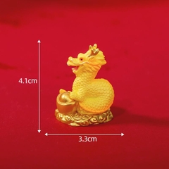 Phụ Kiện Tiểu Cảnh - Mô Hình Rồng Vàng Năm Mới (ZC-932) - Tiểu Cảnh Trang Trí Chậu Sen đá, Hồ Cá, Bonsai, Terrarium