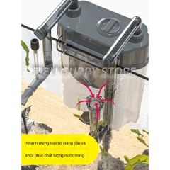 Lọc Treo SOBO SF150 - SF350 - SF550 Kèm Lọc Váng cho Hồ Cá, Hồ Thủy Sinh, Hồ Rùa