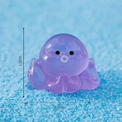 Phụ Kiện Tiểu Cảnh - Mô Hình Bạch Tuộc Dạ Quang (ZC-211) - Trang Trí Chậu Sen đá, Hồ Cá, Bonsai, Terrarium