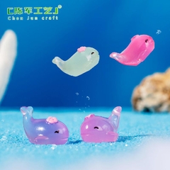 Phụ Kiện Tiểu Cảnh - Mô Hình Cá Heo Dạ Quang Mini (ZC - 331) - Tiểu Cảnh Trang Trí Chậu Sen đá, Hồ Cá, Bonsai, Terrarium