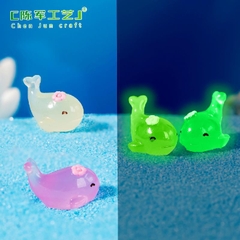 Phụ Kiện Tiểu Cảnh - Mô Hình Cá Heo Dạ Quang Mini (ZC - 331) - Tiểu Cảnh Trang Trí Chậu Sen đá, Hồ Cá, Bonsai, Terrarium