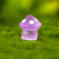 Phụ Kiện Tiểu Cảnh - Nấm Dạ Quang Nhiều Màu (ZC - 433) - Tiểu Cảnh Trang Trí Chậu Sen đá, Hồ Cá, Bonsai, Terrarium