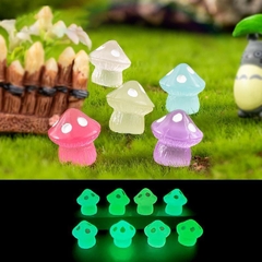 Phụ Kiện Tiểu Cảnh - Nấm Dạ Quang Nhiều Màu (ZC - 433) - Tiểu Cảnh Trang Trí Chậu Sen đá, Hồ Cá, Bonsai, Terrarium