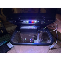 Hồ Cá Để Bàn Có Nắp, Tích Hợp Đèn và Lọc dùng dây USB, Ánh sáng đổi màu SOBO M-B05 và M-B06