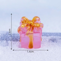 Phụ Kiện Tiểu Cảnh - Hộp Quà Giáng Sinh Dạ Quang (ZC-1055) - Tiểu Cảnh Trang Trí Chậu Sen đá, Hồ Cá, Bonsai, Terrarium