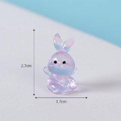 Phụ Kiện Tiểu Cảnh - Thỏ Con, Thỏ Dạ Quang (ZC-975) - Tiểu Cảnh Trang Trí Chậu Sen đá, Hồ Cá, Bonsai, Terrarium